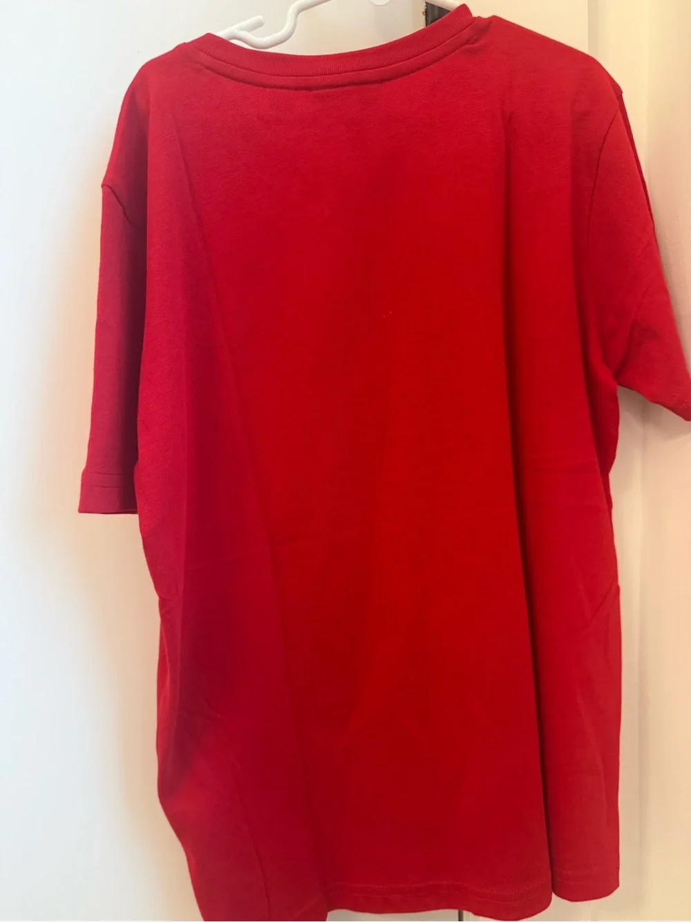 Lacoste Red Short Sleeve Crew Tee with Crocodile Logo NWT